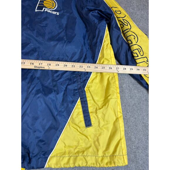 VTG 90s G-III Indiana Pacers Windbreaker Jacket Mens Blue Yellow NBA Sports XL - Picture 2 of 10